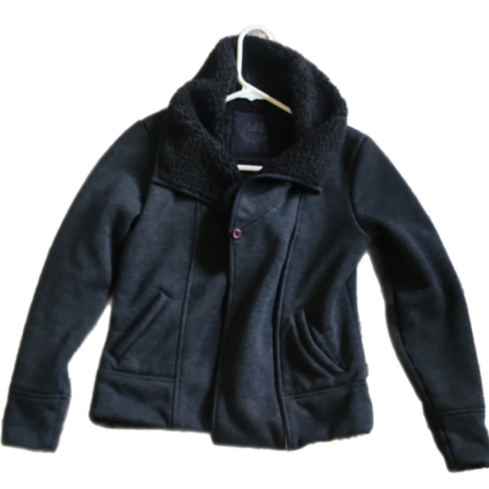 Prana Black Gorp Core Jacket | Fleece Lined Outdoor Athleisure Coat
